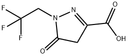 4,5-二氫-5-氧代-1-(2,2,2-三氟乙基)-1H-吡唑-3-羧酸 結(jié)構(gòu)式