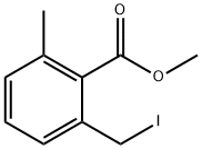 Benzoic acid, 2-(iodomethyl)-6-methyl-, methyl ester Struktur