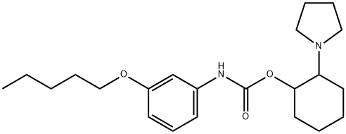 (2-Pyrrolidin-1-ylcyclohexyl) N-(3-pentoxyphenyl)carbamate Struktur