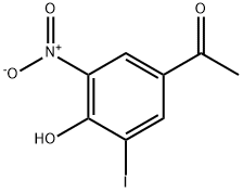 Ethanone, 1-(4-hydroxy-3-iodo-5-nitrophenyl)- Struktur