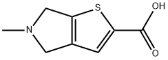 4H-Thieno[2,3-c]pyrrole-2-carboxylic acid, 5,6-dihydro-5-methyl- Struktur