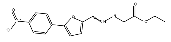 Acetic acid, 2-[2-[[5-(4-nitrophenyl)-2-furanyl]methylene]hydrazinyl]-, ethyl ester