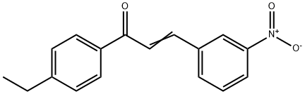 2-Propen-1-one, 1-(4-ethylphenyl)-3-(3-nitrophenyl)- Struktur