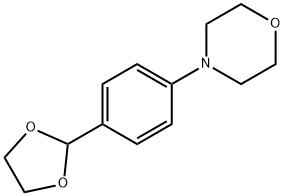 Morpholine, 4-[4-(1,3-dioxolan-2-yl)phenyl]- Struktur