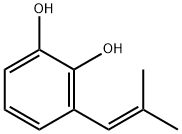 1,2-Benzenediol, 3-(2-methyl-1-propen-1-yl)- Struktur