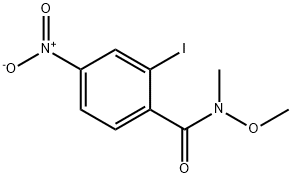 Benzamide, 2-iodo-N-methoxy-N-methyl-4-nitro- Struktur