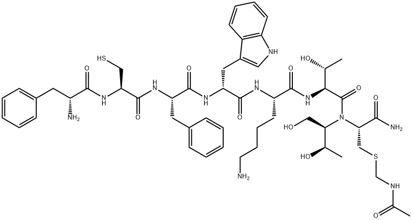 Octreotide Non-Cyclic System Suitability Marker (20 mg) (COLD SHIPMENT REQUIRED) Struktur