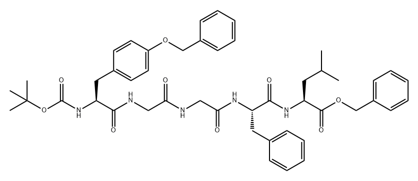 L-Leucine, N-[(1,1-dimethylethoxy)carbonyl]-O-(phenylmethyl)-L-tyrosylglycylglycyl-L-phenylalanyl-, phenylmethyl ester