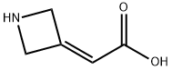 Acetic acid, 2-(3-azetidinylidene)- Struktur