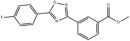 Benzoic acid, 3-[5-(4-fluorophenyl)-1,2,4-oxadiazol-3-yl]-, methyl ester Struktur