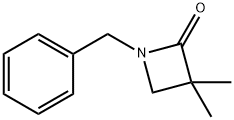 2-Azetidinone, 3,3-dimethyl-1-(phenylmethyl)- Struktur