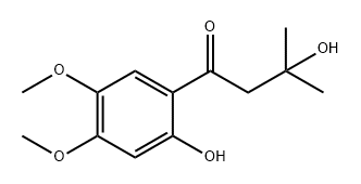 1-Butanone, 3-hydroxy-1-(2-hydroxy-4,5-dimethoxyphenyl)-3-methyl-