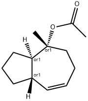 4-Azulenol,1,2,3,3a,4,5,6,8a-octahydro-4-methyl-,acetate,(3aR,4R,8aS)-rel-(9CI) Struktur