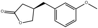 2(3H)-Furanone, dihydro-4-[(3-methoxyphenyl)methyl]-, (4R)- Struktur