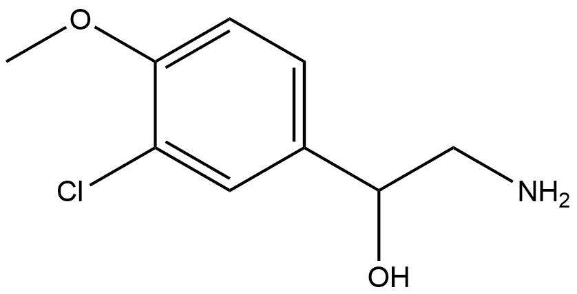 Benzenemethanol, α-(aminomethyl)-3-chloro-4-methoxy- Struktur