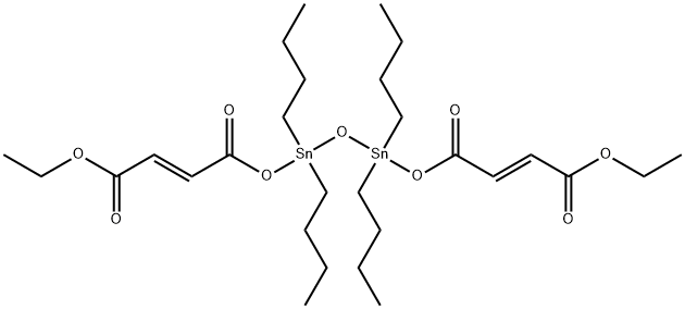 8,10,12-Tetraoxa-9,11-distannahexadeca-5,14-dien-16-oic acid, 9,9,11, 11-tetrabutyl-4,7,13-trioxo-, 3 Struktur