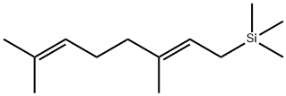 Silane, [(2E)-3,7-dimethyl-2,6-octadien-1-yl]trimethyl- Struktur