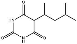 5-(1,3-dimethylbutyl)-5-barbituric acid Struktur