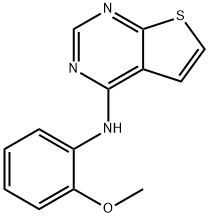 Thieno[2,3-d]pyrimidin-4-amine, N-(2-methoxyphenyl)- Struktur