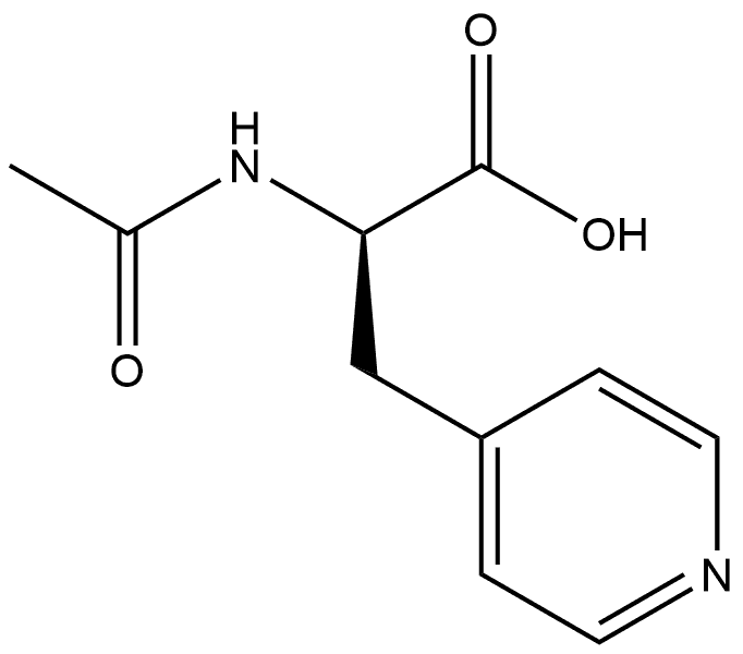 N-Ac-b-(4-Pyridyl)-R-Alanine Struktur