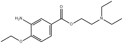 Benzoic acid, 3-amino-4-ethoxy-, 2-(diethylamino)ethyl ester 結(jié)構(gòu)式