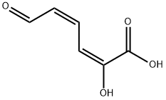 2,4-Hexadienoic acid, 2-hydroxy-6-oxo-, (2E,4Z)- Struktur