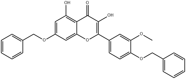 4H-1-Benzopyran-4-one, 3,5-dihydroxy-2-[3-methoxy-4-(phenylmethoxy)phenyl]-7-(phenylmethoxy)-