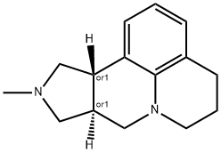 4H-Benzo[ij]pyrrolo[3,4-b]quinolizine,5,6,8,8a,9,10,11,11a-octahydro-10-methyl-,(8aR,11aS)-rel-(9CI) Struktur