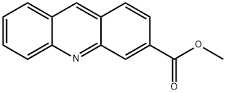 3-Acridinecarboxylic acid, methyl ester Struktur