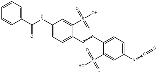 4-benzamido-4'-isothiocyanostilbene-2,2'-disulfonate Struktur