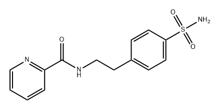 2-Pyridinecarboxamide, N-[2-[4-(aminosulfonyl)phenyl]ethyl]- Struktur