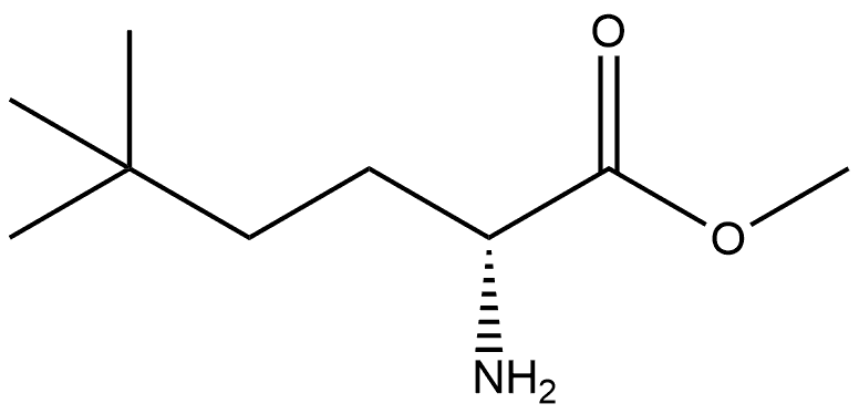 methyl (R)-2-amino-5,5-dimethylhexanoate Struktur