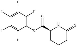 2-Piperidinecarboxylic acid, 6-oxo-, 2,3,4,5,6-pentafluorophenyl ester, (2S)- Struktur