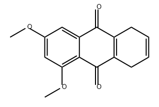 9,10-Anthracenedione, 5,8-dihydro-1,3-dimethoxy- Struktur