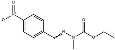 NMETHYLNETHOXYCARBONYLPARANITROBENZALDEHYDEHYDRAZONE Struktur