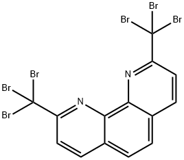 1,10-Phenanthroline, 2,9-bis(tribromomethyl)- Struktur