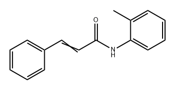 2-Propenamide, N-(2-methylphenyl)-3-phenyl- Struktur