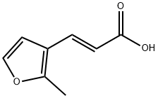 2-Propenoic acid, 3-(2-methyl-3-furanyl)-, (2E)- Structure