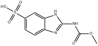 1H-Benzimidazole-6-sulfonic acid, 2-[(methoxycarbonyl)amino]- Struktur