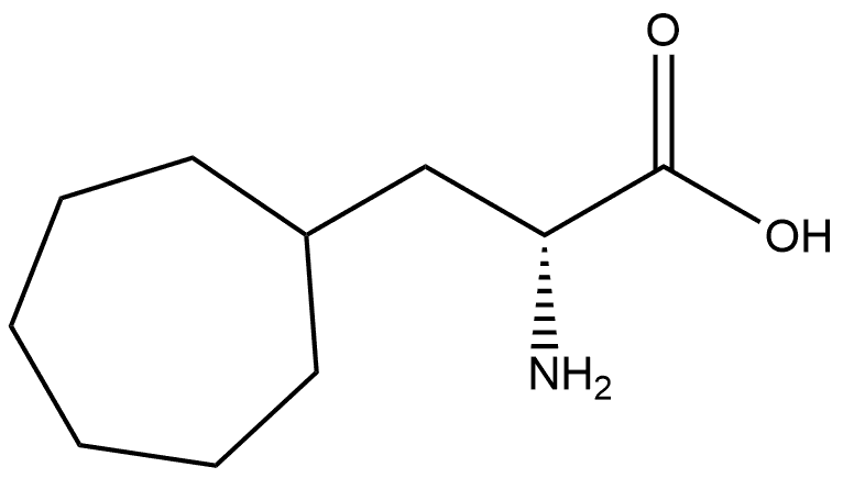 Cycloheptanepropanoic acid, α-amino-, (αR)- Struktur