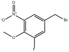 3-Fluoro-4-methoxy-5-nitrobenzyl bromide Struktur