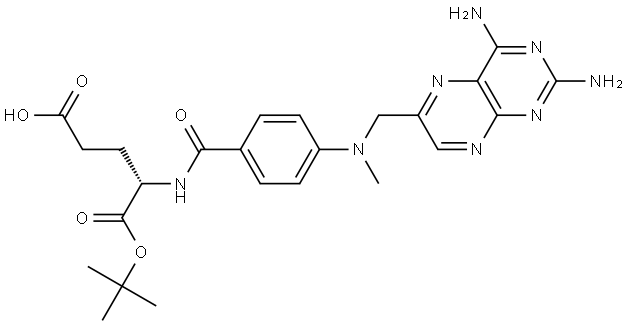 Methotrexate α-tert-Butyl Ester Struktur