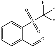 Benzaldehyde, 2-[(trifluoromethyl)sulfonyl]- Struktur