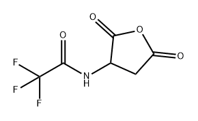 Acetamide, 2,2,2-trifluoro-N-(tetrahydro-2,5-dioxo-3-furanyl)- Struktur