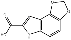 6H-1,3-Dioxolo[4,5-e]indole-7-carboxylic acid Struktur