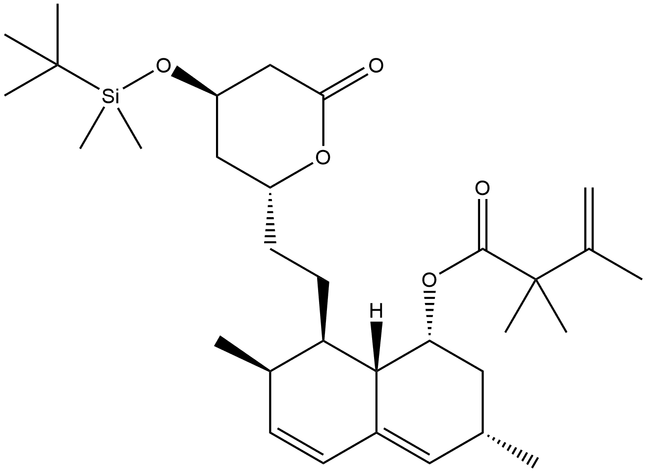 2’’-Desethyl-2’’-vinyl t-Butyldimethylsilyl Simvastatin Struktur