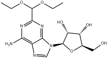 Adenosine, 2-(diethoxymethyl)- (9CI) Struktur