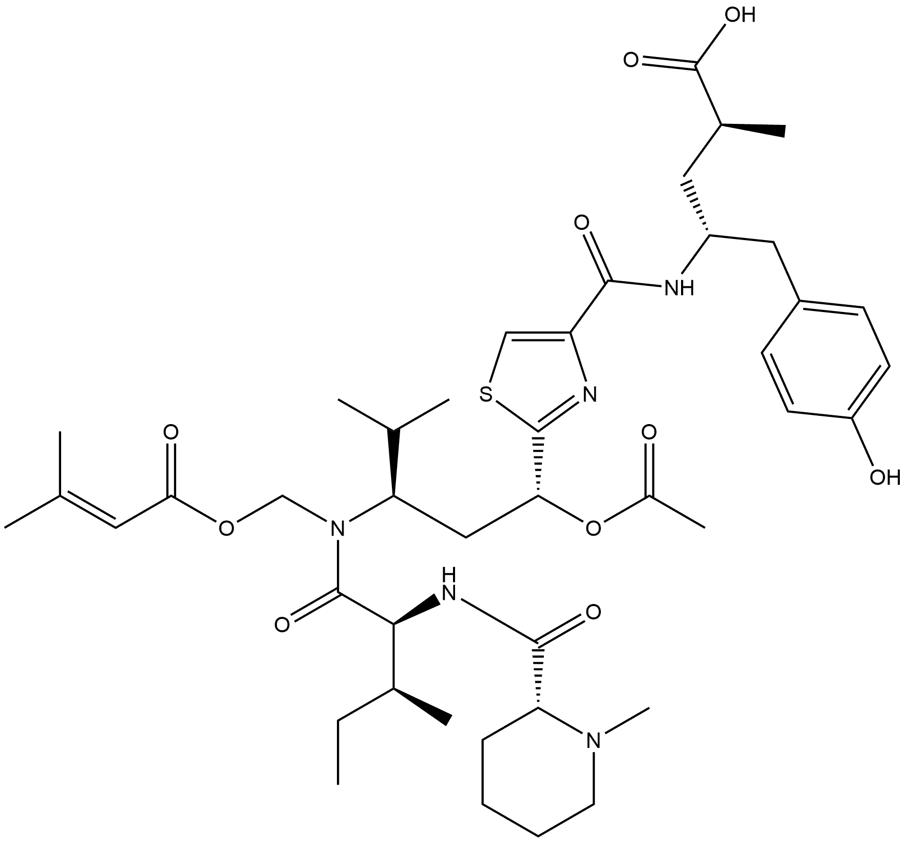 Tubulysin G Struktur