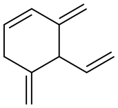 Cyclohexene, 4-ethenyl-3,5-bis(methylene)- Struktur