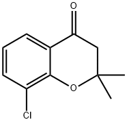 4H-1-Benzopyran-4-one, 8-chloro-2,3-dihydro-2,2-dimethyl- Struktur